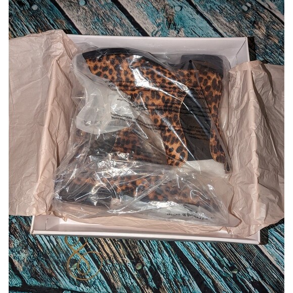 Rebecca Minkoff Size 7M Leopard Print Calf Hair Chelsea Sabeen Too Ankle Boots - Picture 8 of 9